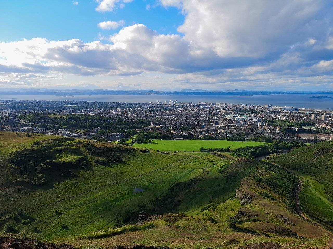 The Palace of Holyroodhouse from Arthurs Seat
