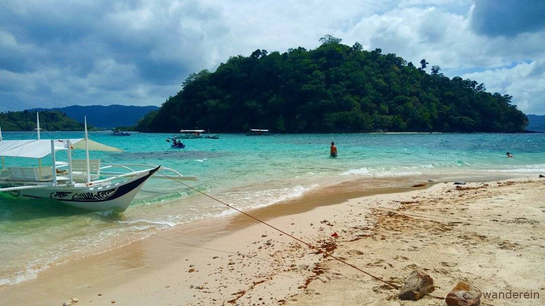 You have the beach for yourself... while it's not yet as popular as El Nido