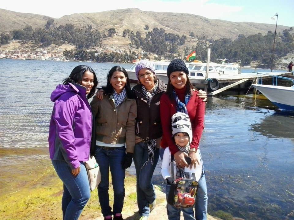 On the shores of Lake Titicaca