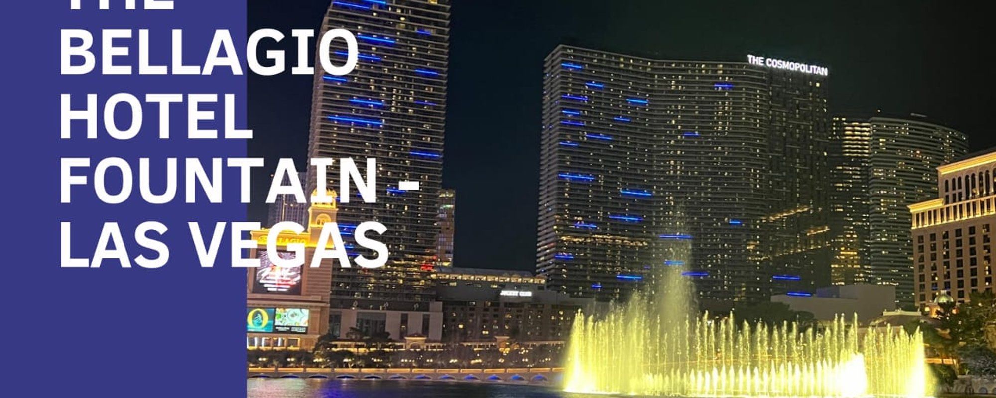 A short video of the Bellagio Hotel Fountain - Las Vegas