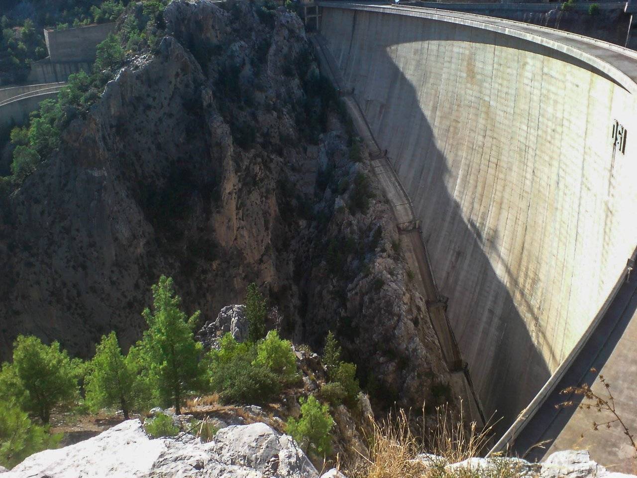 Dam of the reservoir in Green Canyon