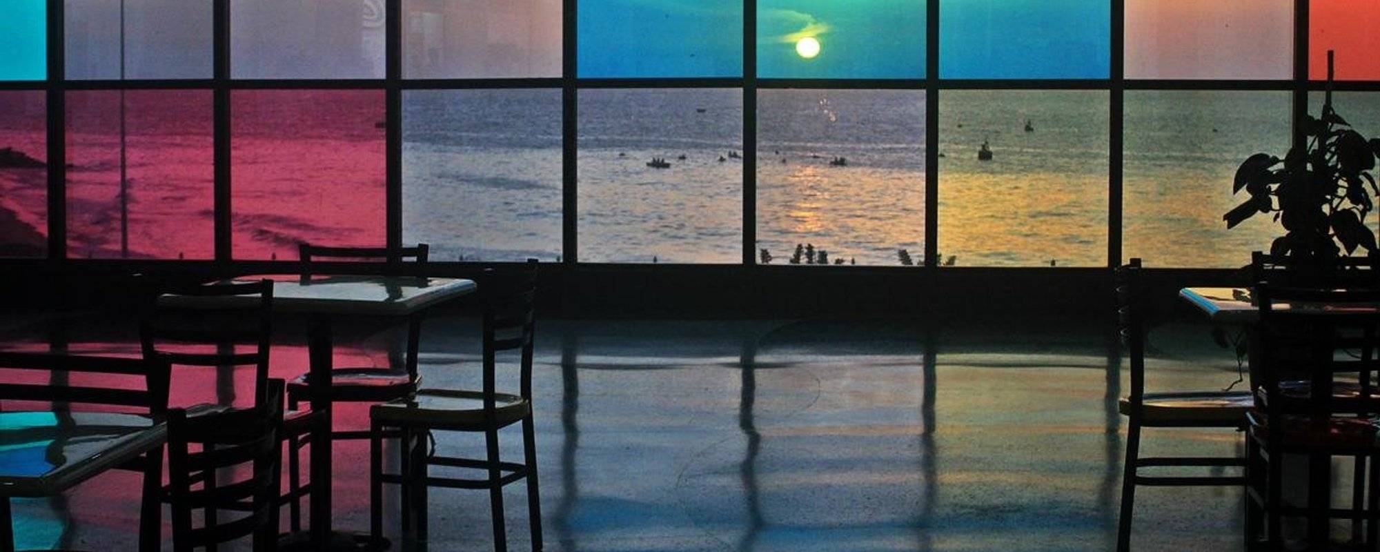 The stained glass window that turns sunsets into works of art