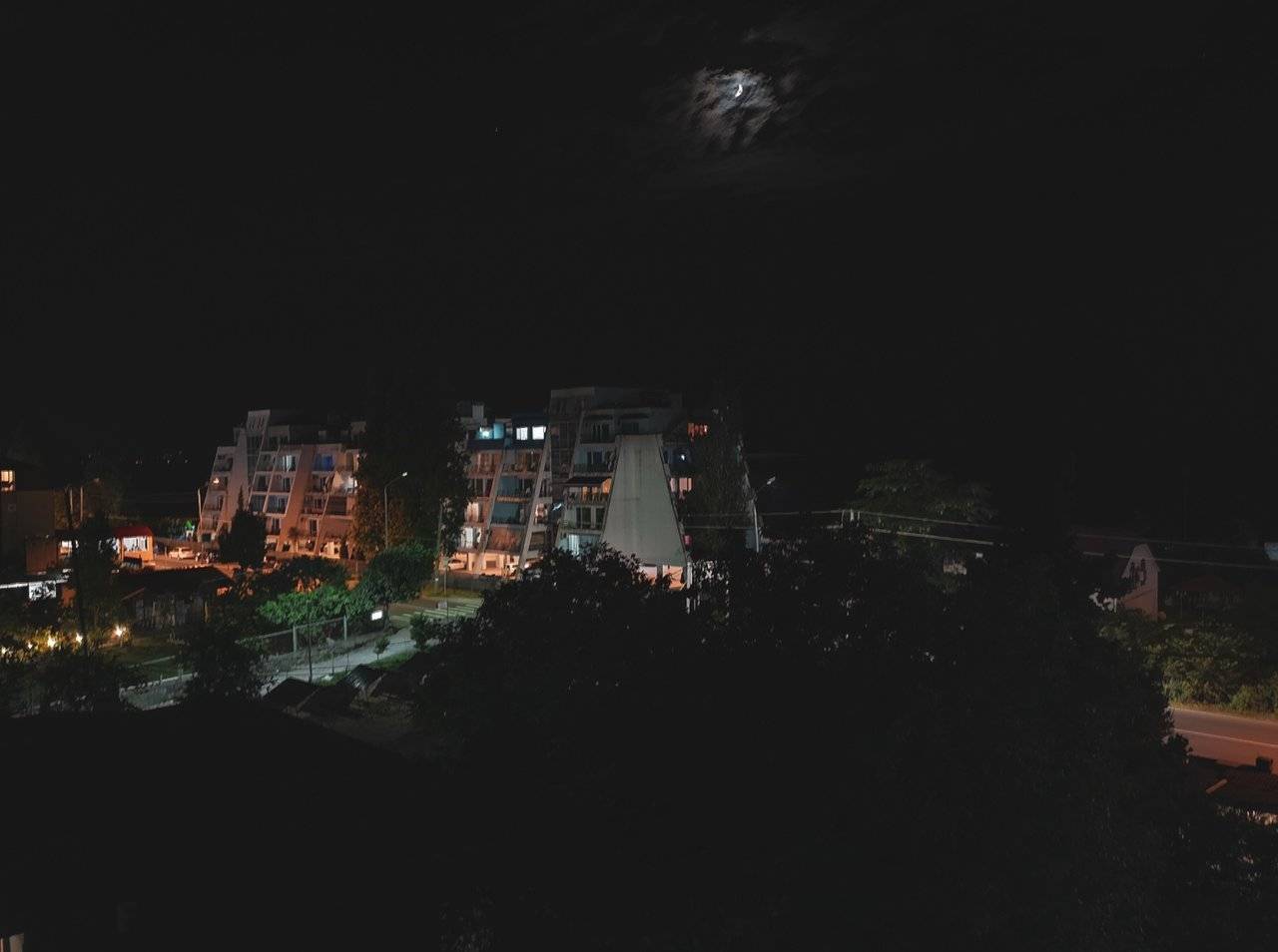 A night view in Gonio town, Sakartvelo