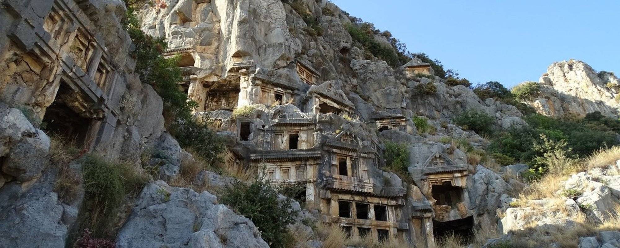 Rock Tombs in Myra, Turkey