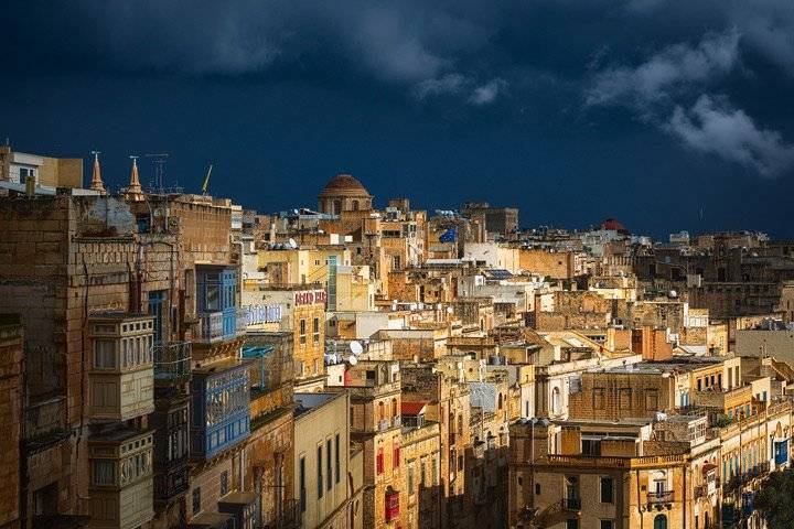 Stormy day in Valletta