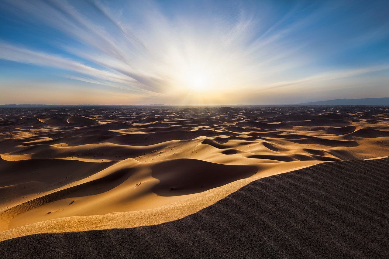 View form the highest dune in the Erg Chigaga