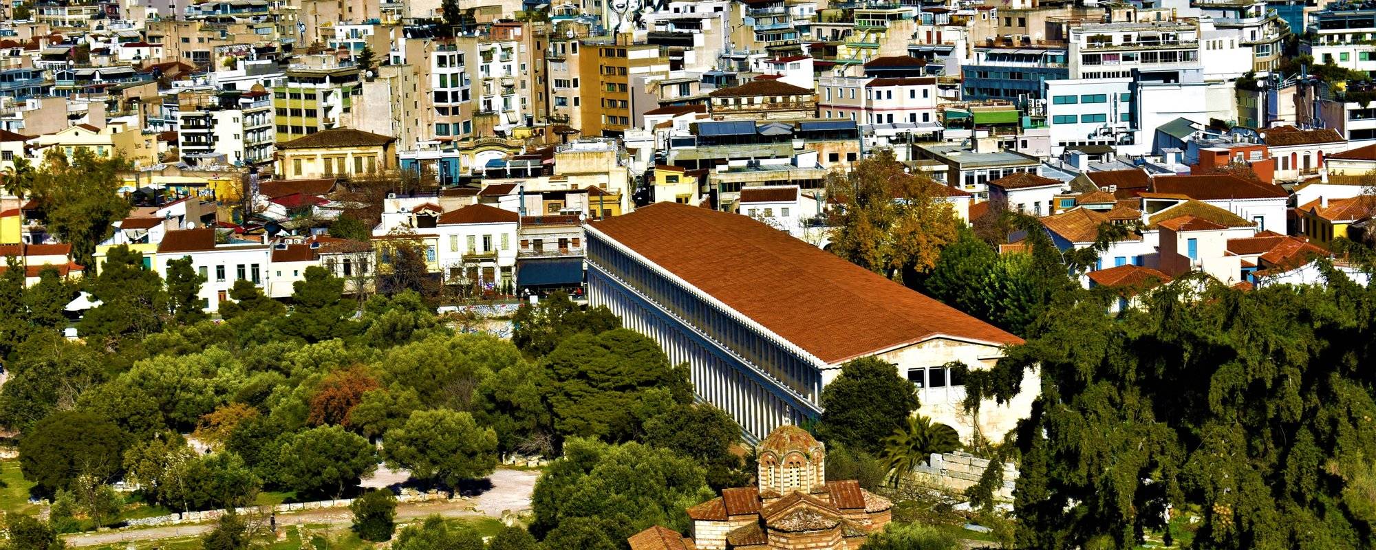 The historical center of Athens.
