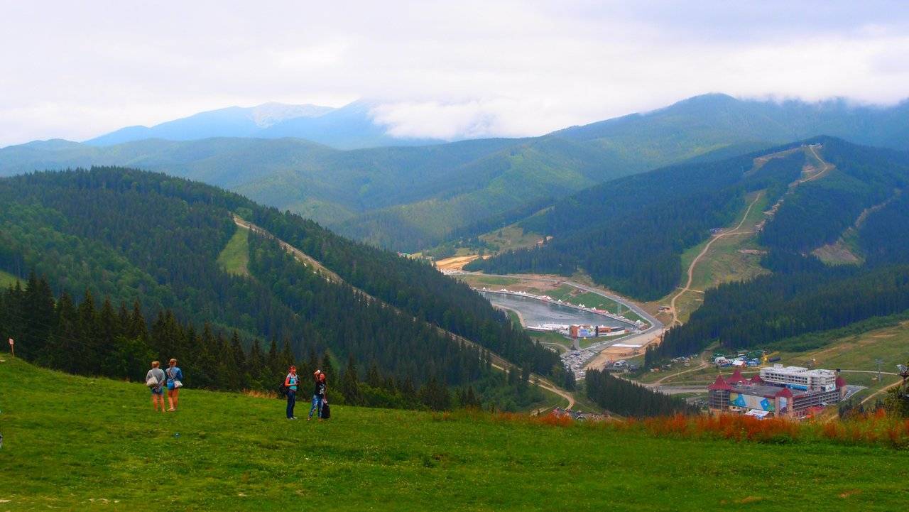 View of Bukovel from above