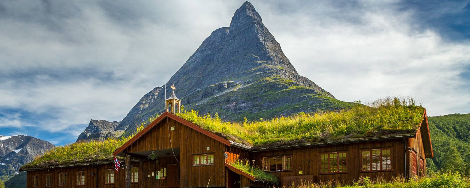 Norwegian landscapes: Innerdalshytta tourist shelter