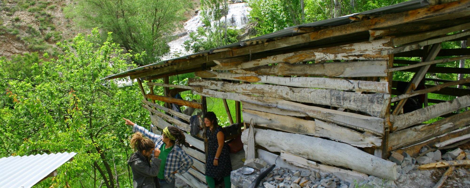 "Our" Beautiful (squatted) House by the Waterfall! - The story about the traveling band Caspian Caravan and the Journey Over Land to India Part 11