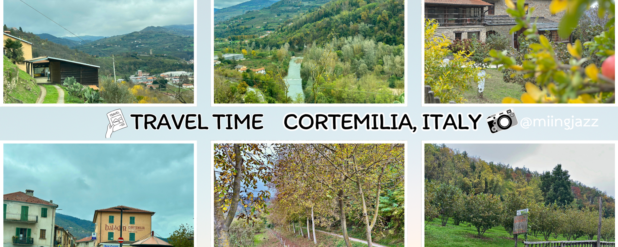 Visit villages in the valley in autumn "Cortemilia"  Italy.