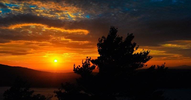 acadia national park epic sunset