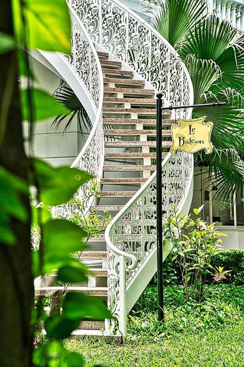 Romantic staircase in Hanoi