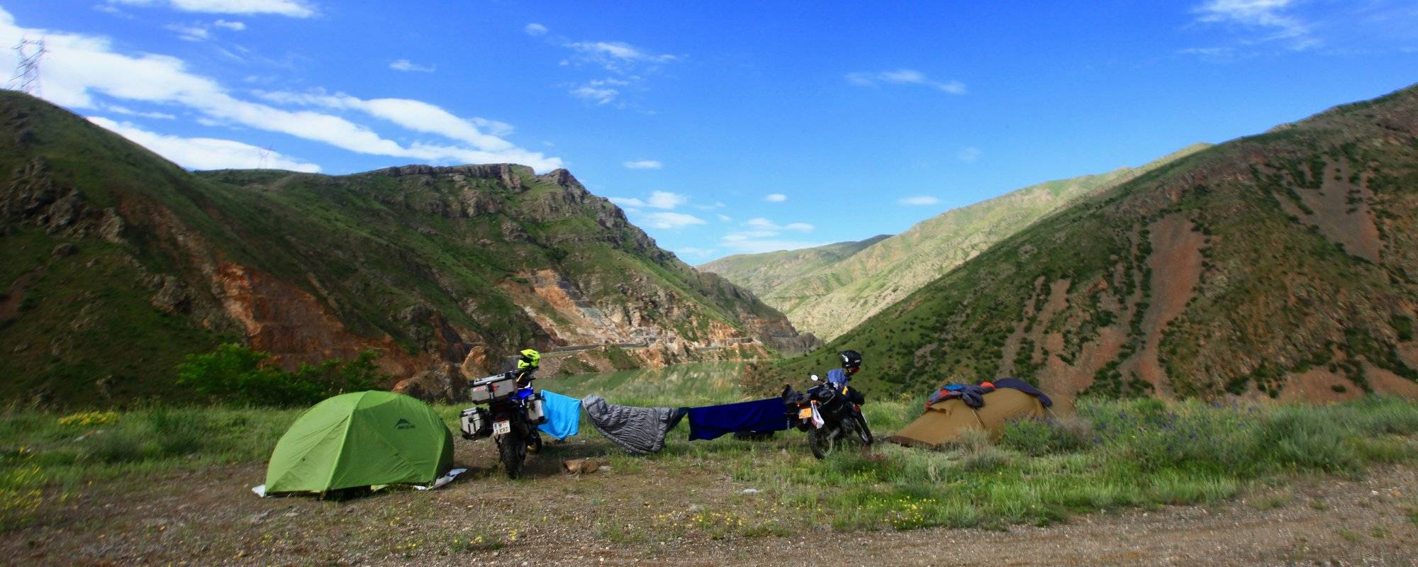 Camping adventure in the Turkish mountains on the way to Tbilisi, the capital of Georgia [Eng/Ger]