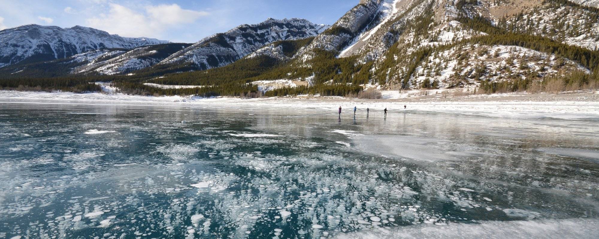Abraham Lake methane bubbles - Frozen in time