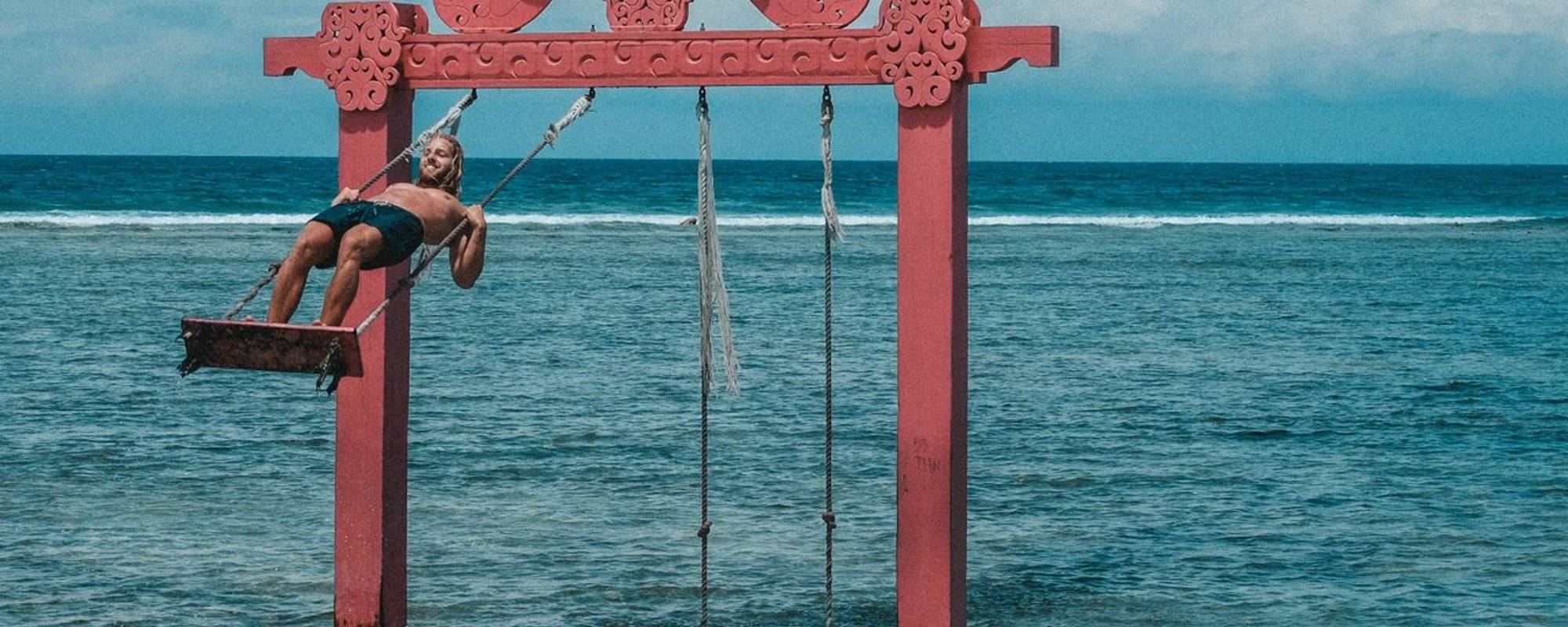 The famous Gili Water Swing