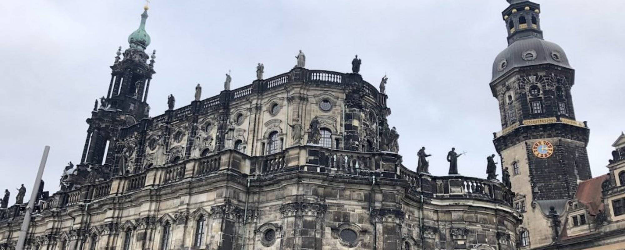 Dresden Old Town - Cathedral of the Holy Trinity & Fürstenzug