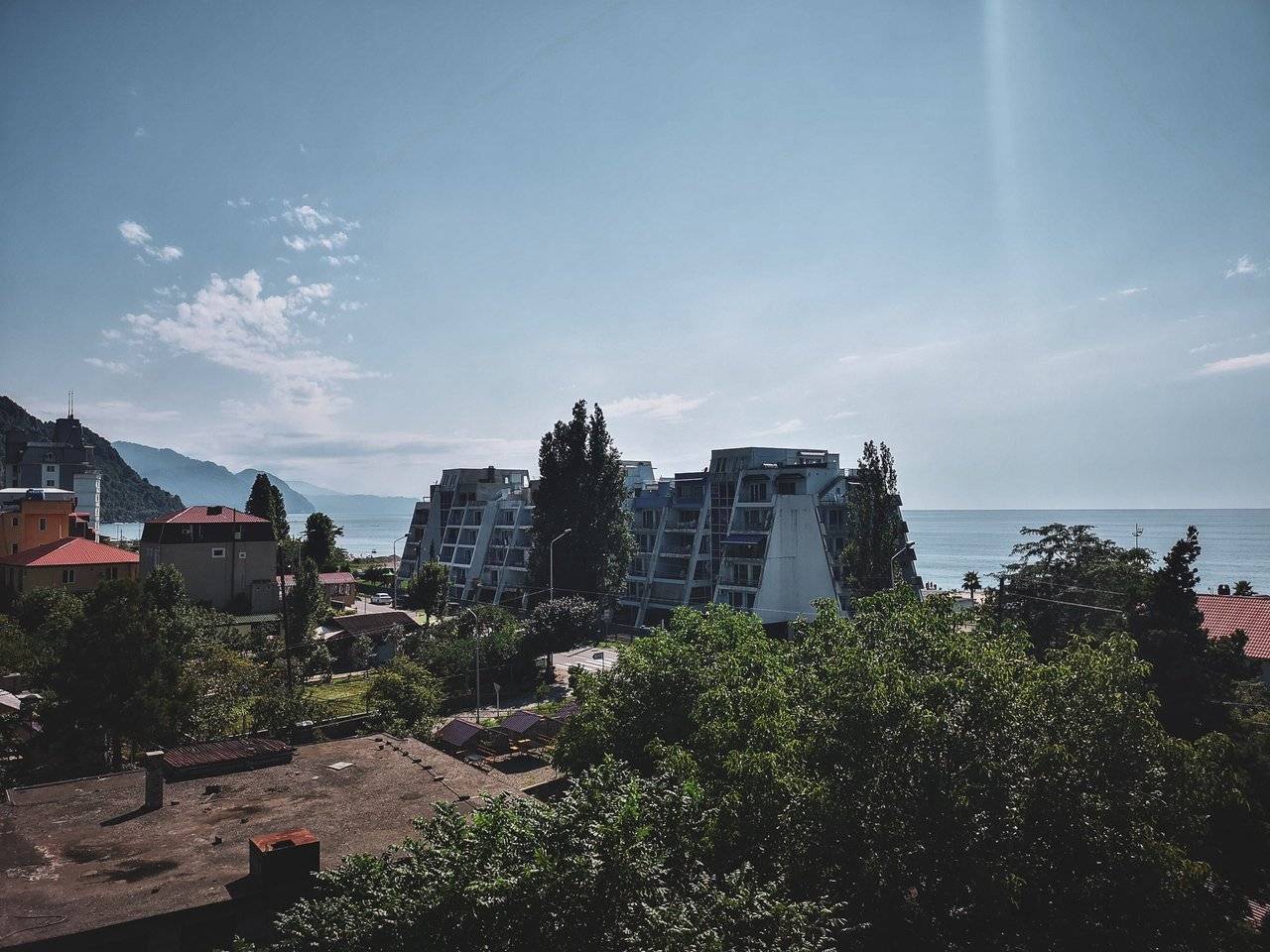A panorama of Gonio Town near Black Sea, Sakartvelo