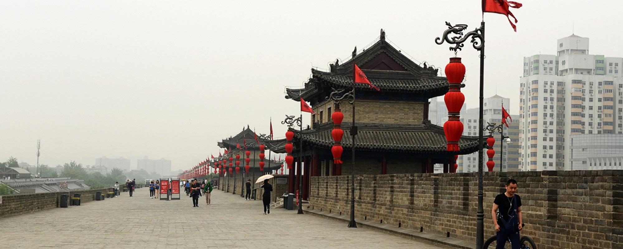 China –  A bike ride on an ancient city wall