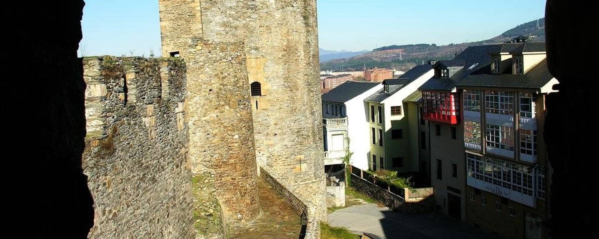 Ponferrada view from its Templar castle