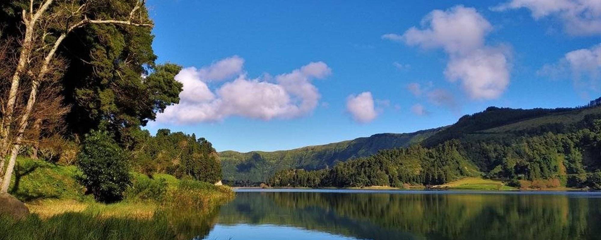 Beauties of Azores: enchanting Lagoa Verde on Sao Miguel