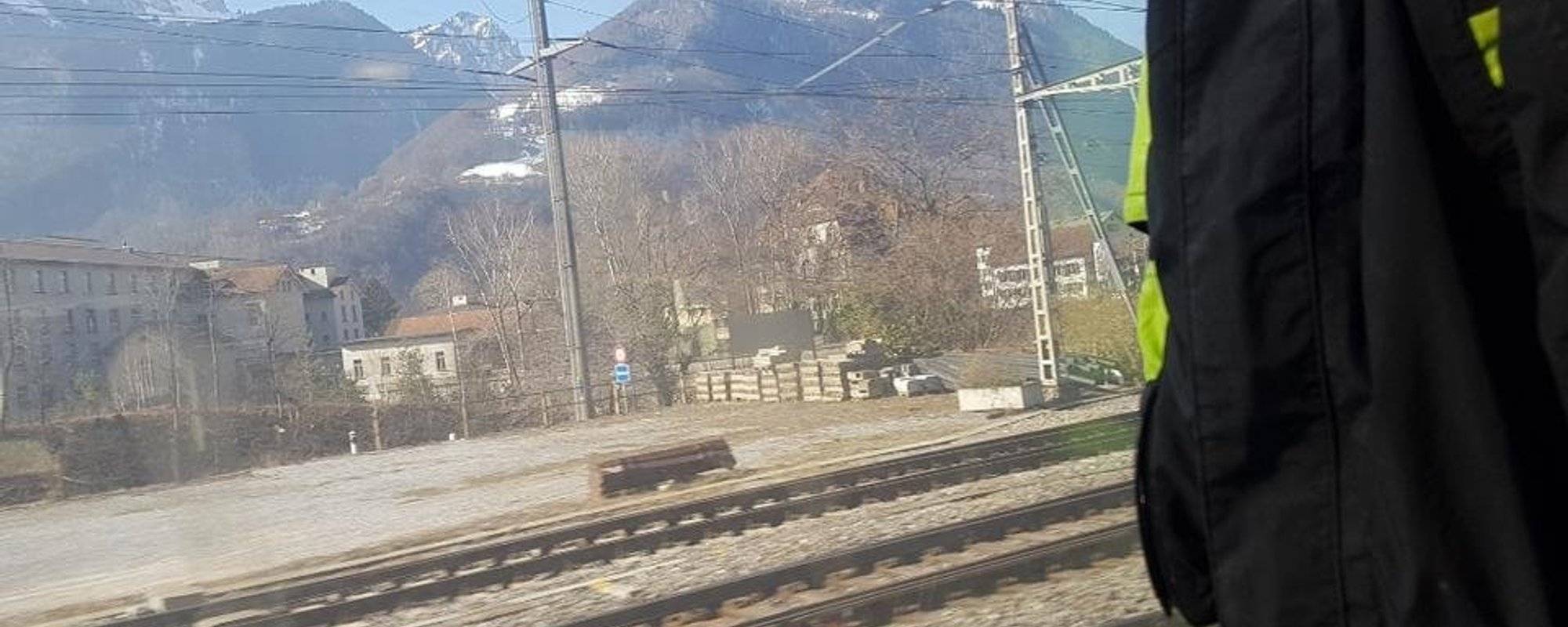 Crossing the Alps by train
