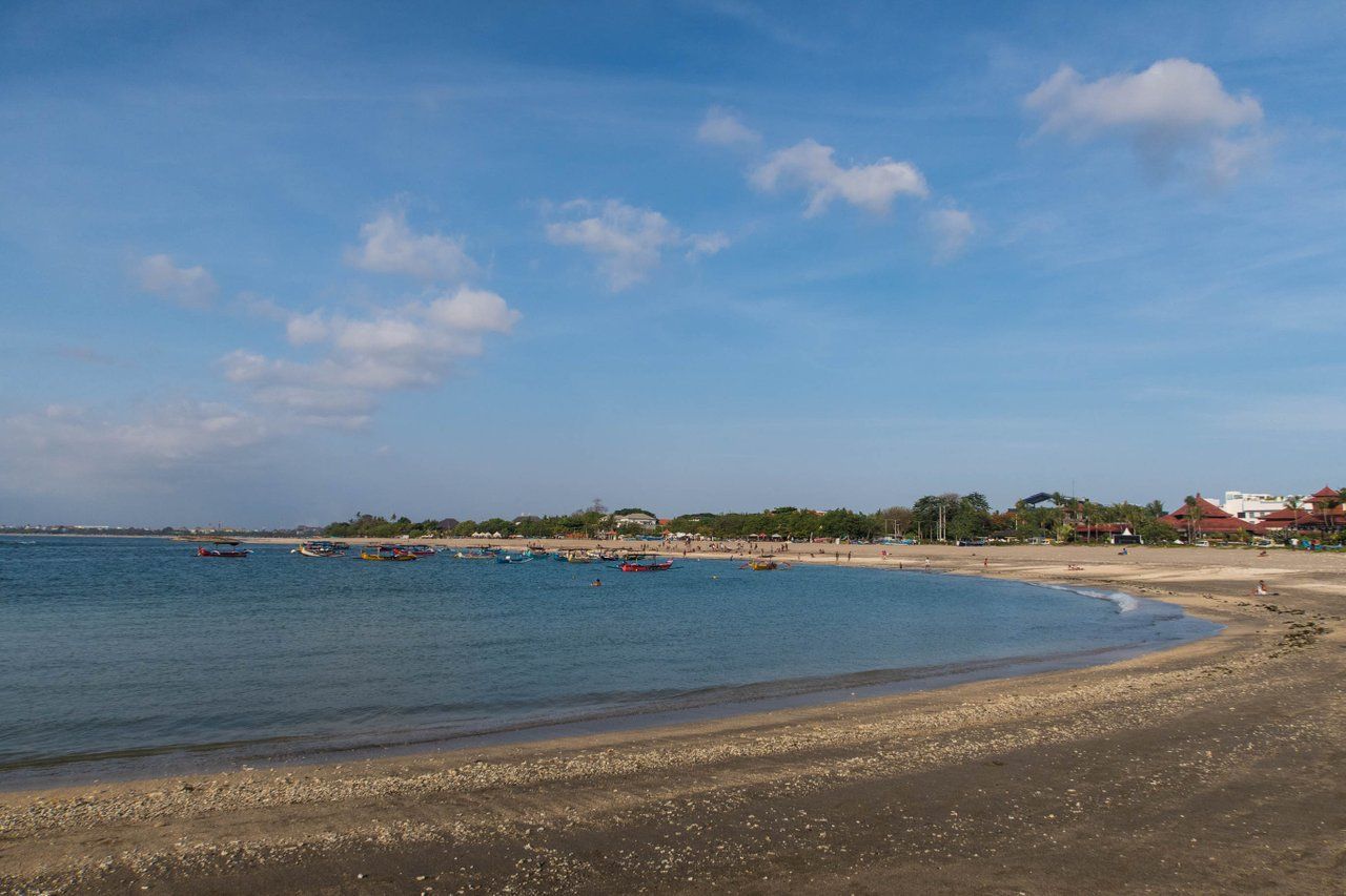Catching The Sight of Planes Leaving from Jerman Beach, Bali