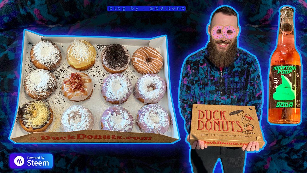 We got Duck Donuts, ate at a British Pub, and found Martian Poop Soda!
