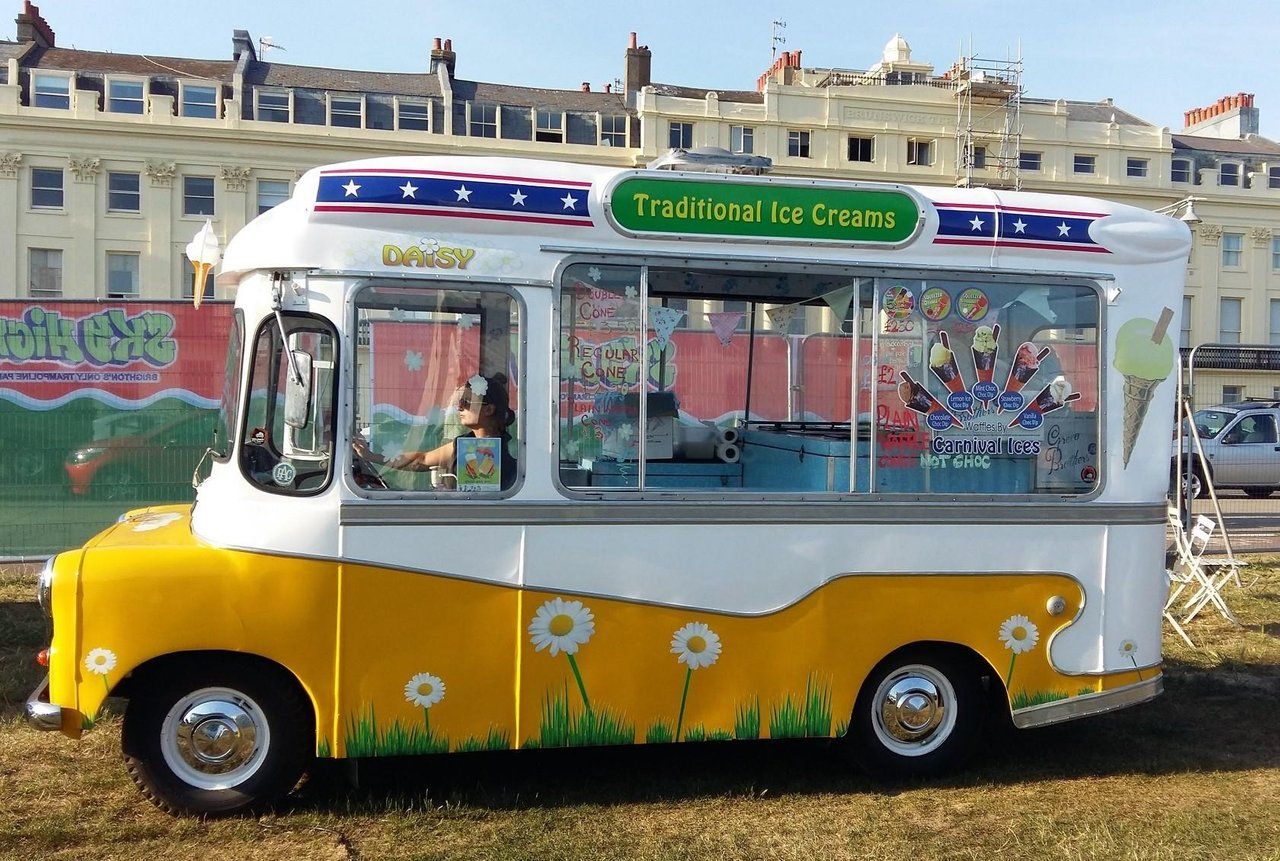 A Trio Of Ice Cream Vans