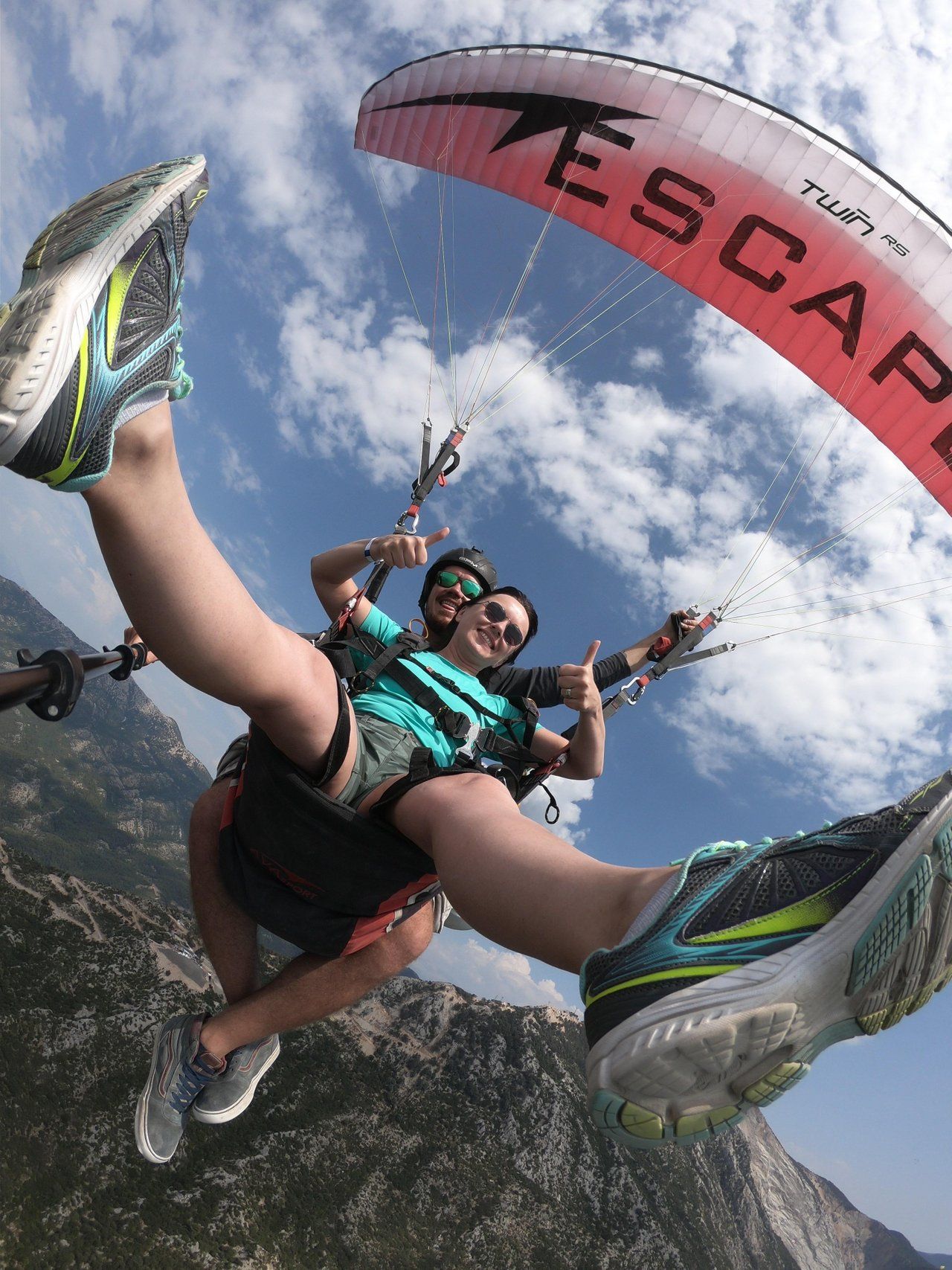 My first experience of tandem paragliding in Oludeniz, Turkey
