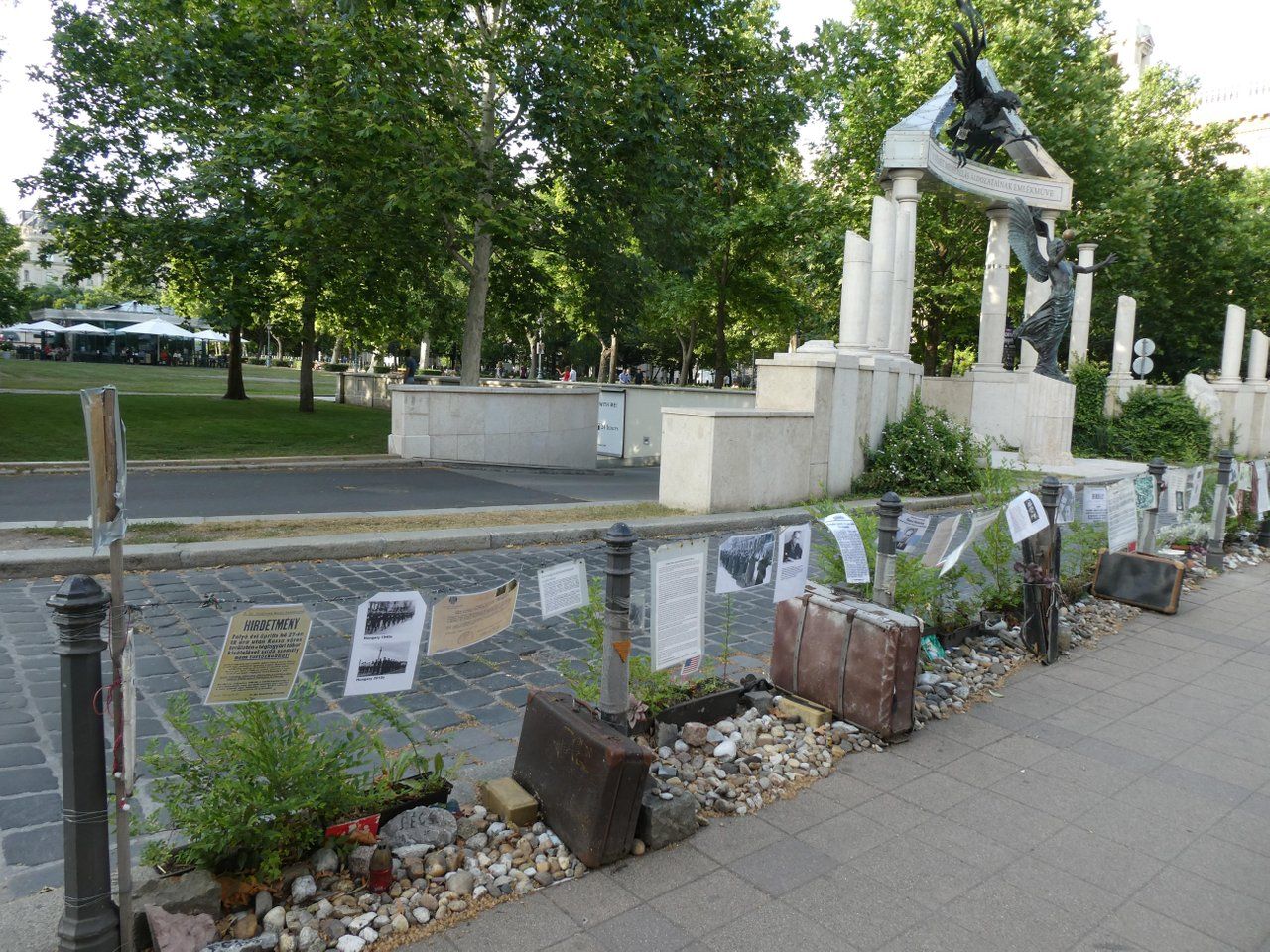 Between Controversy and Relaxation at the Liberty Square, in Budapest