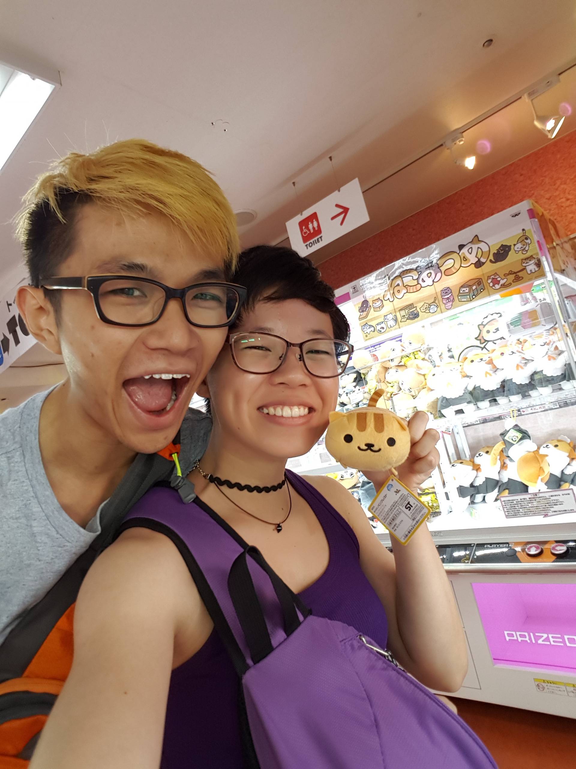 TacoCat’s Travels #64 (Japan 2.0): My First Claw Machine Win! 🎊