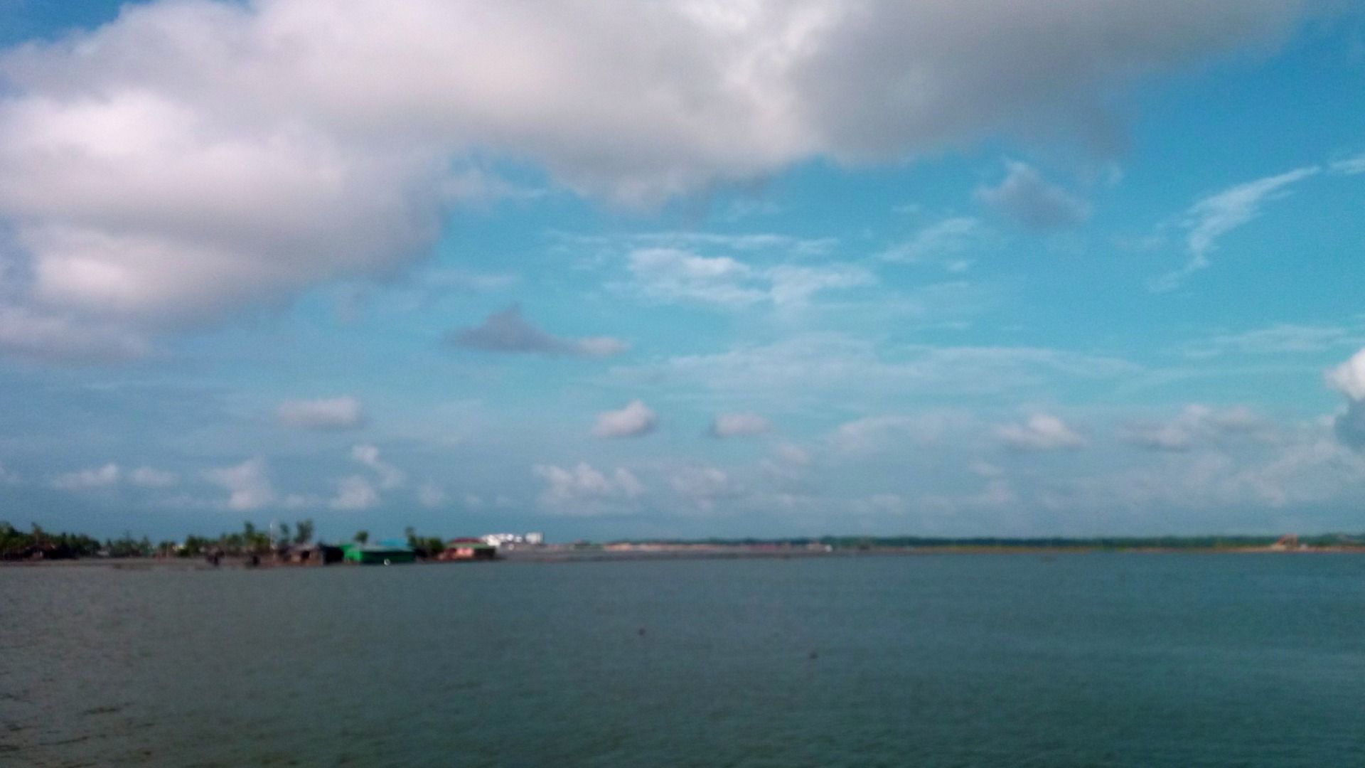 The sky was playing with colours..