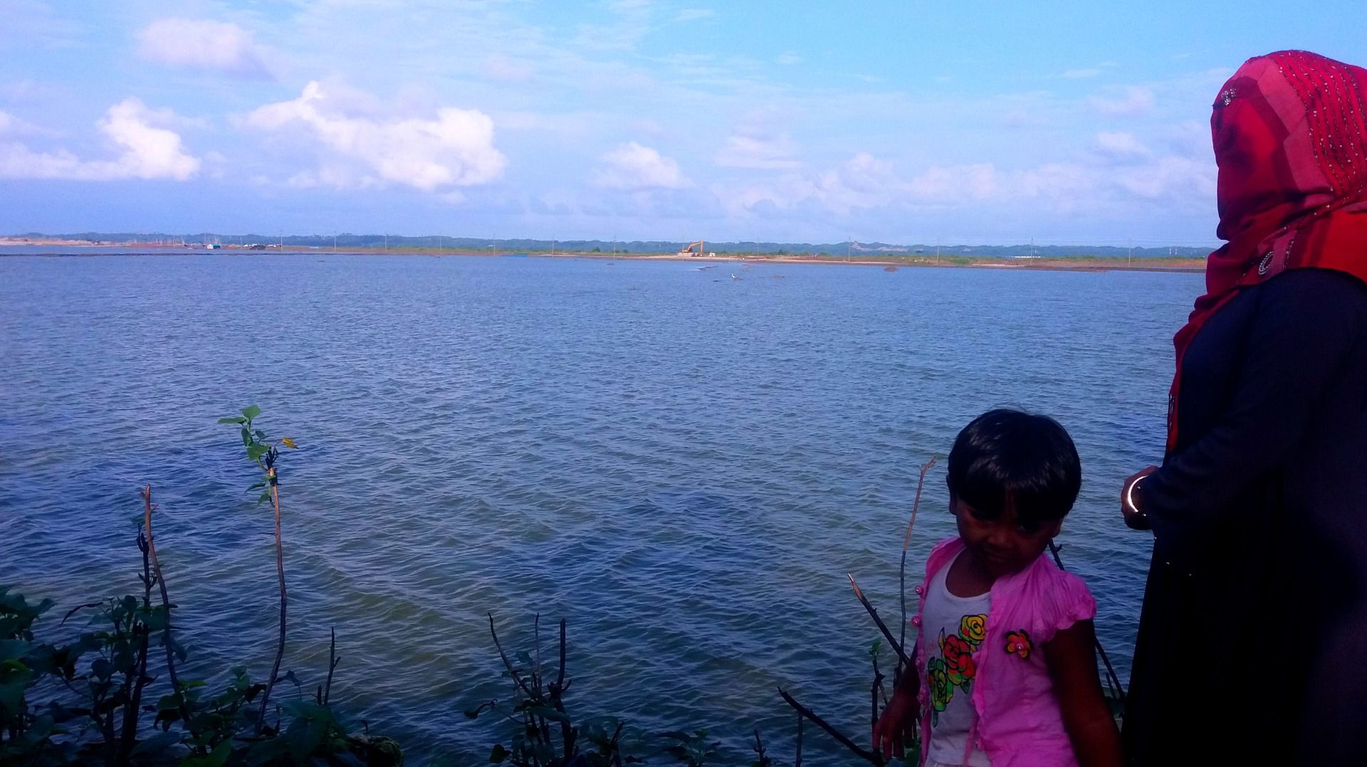 The project area was so calm..