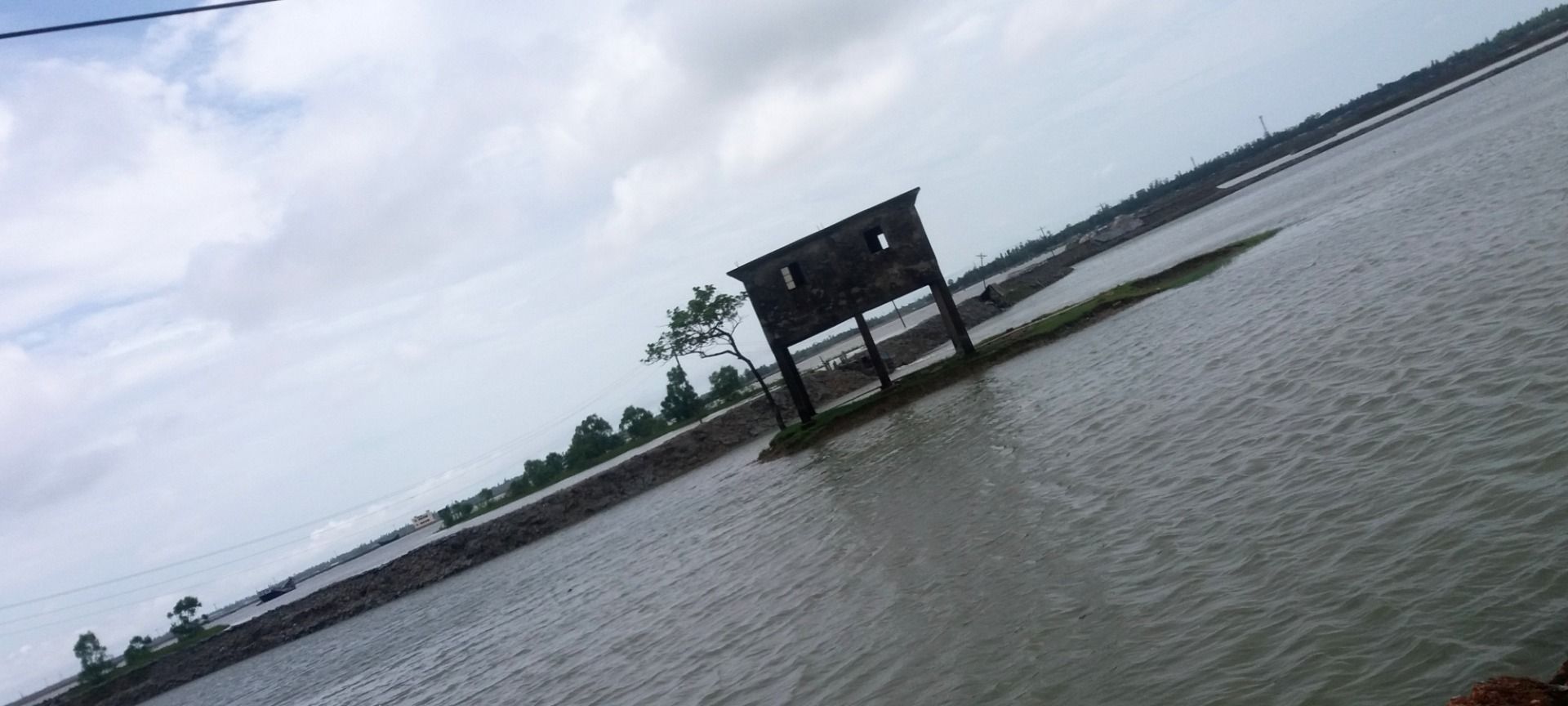 At the shrimp project..