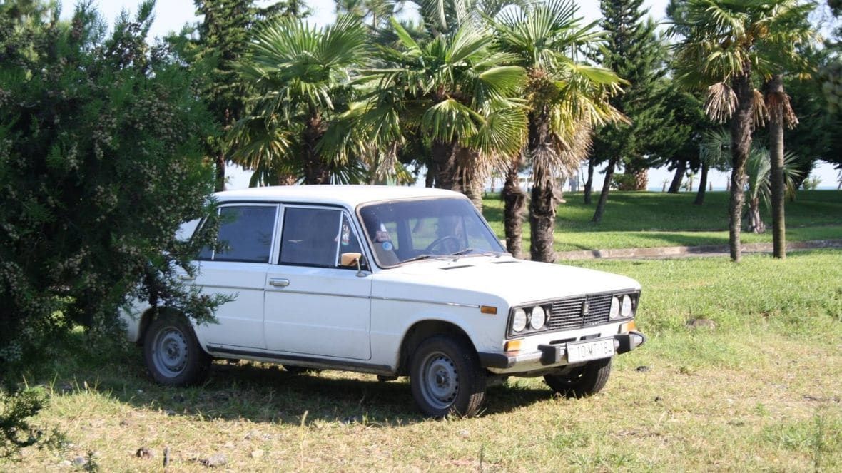 Azerbaidžaniečio Mehdi transporto priemonė. Su ja keliautojas į Batumį atvyko atostogauti