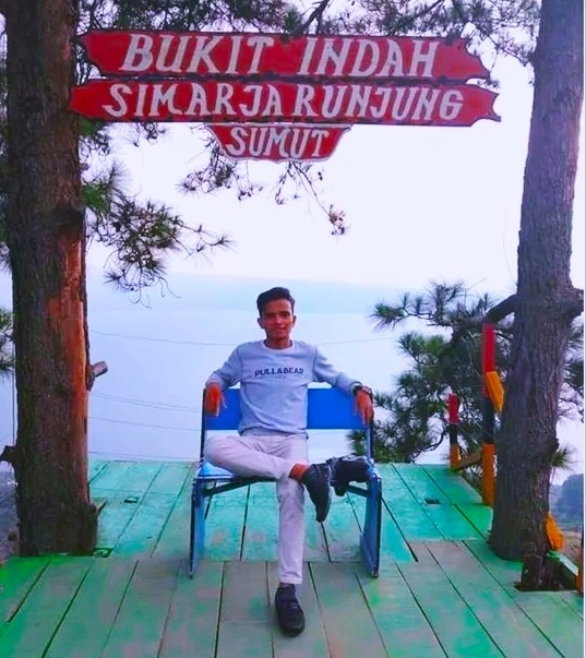 Sitting Relax While Posing for a Moment, Because I Have Traveled a Long Way.