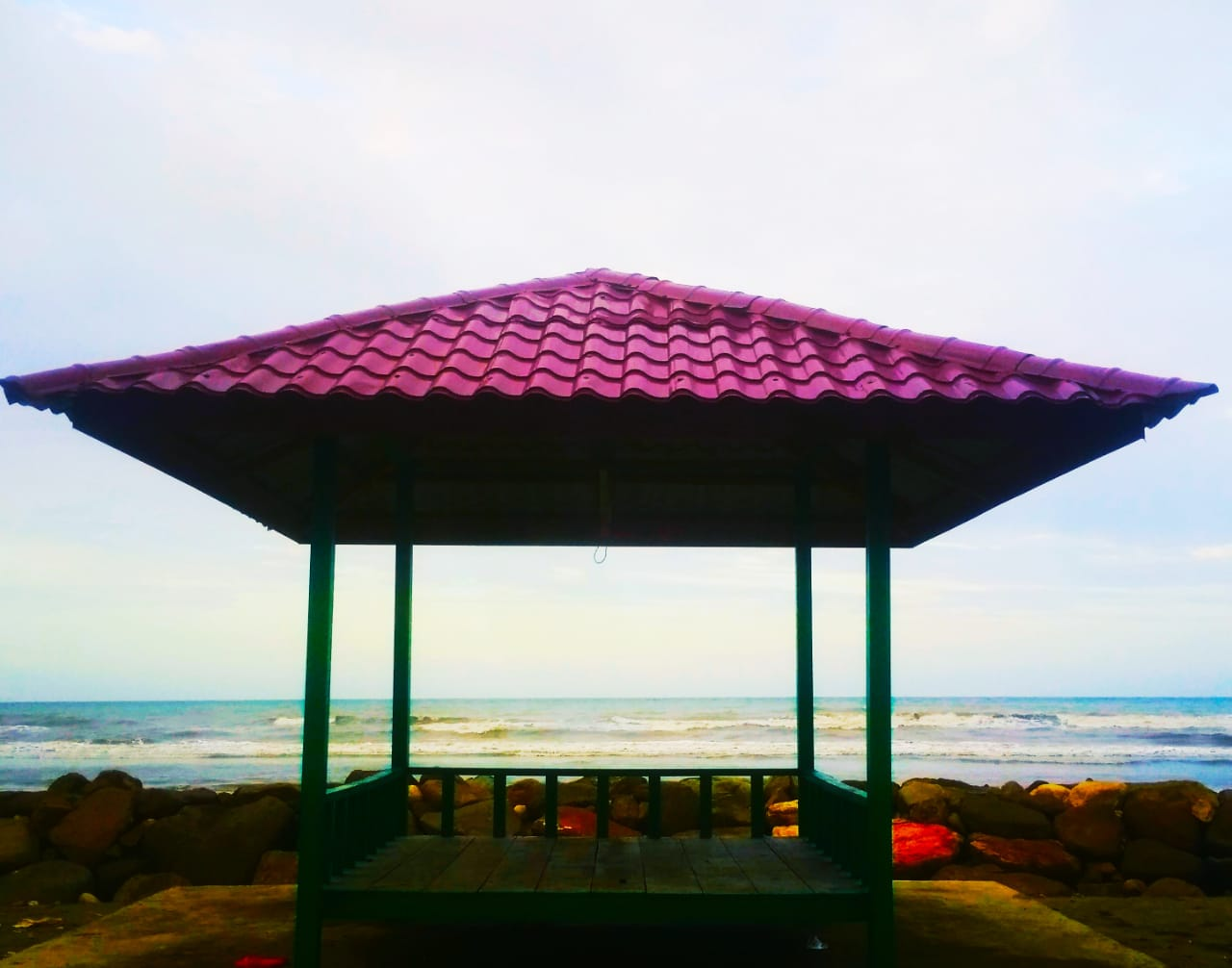 A Resting Place for Visitors When Arriving at the Beach