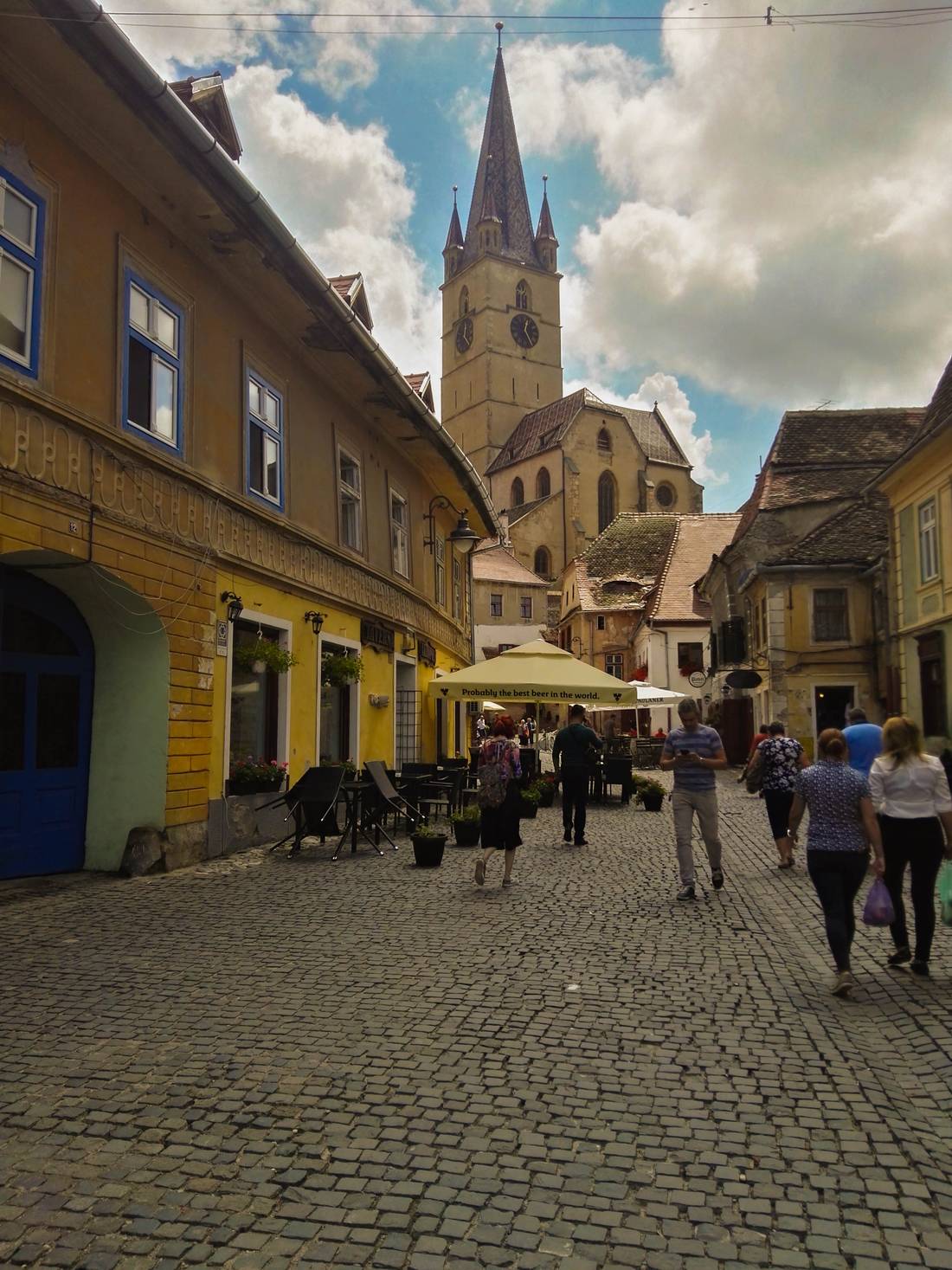 Charming lower town in Sibiu