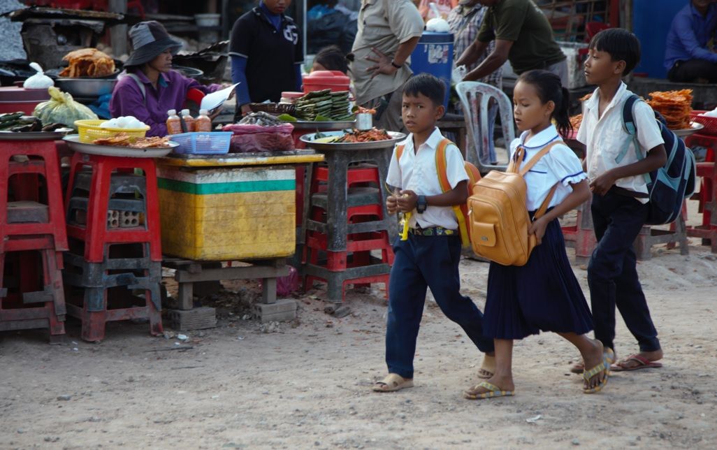 People in Tonle Sap , Siem Reap , Cambodia