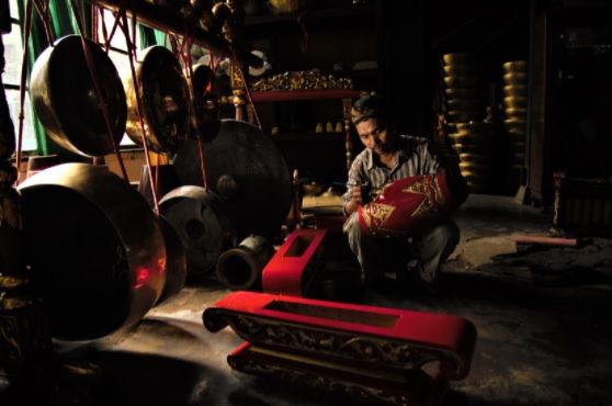 The Man Behind The Shadow Theater , Yogyakarta