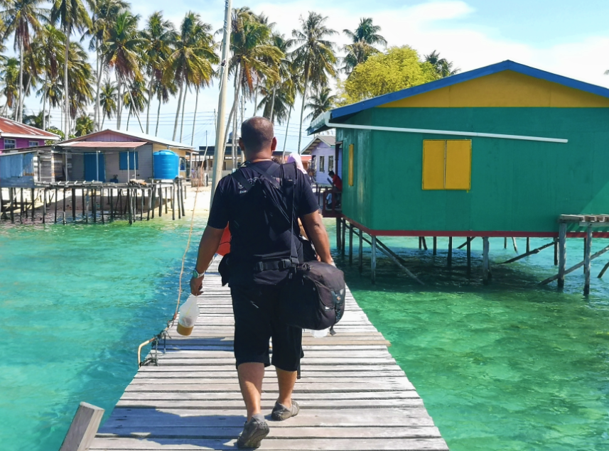 Team arrive in Omadal Island