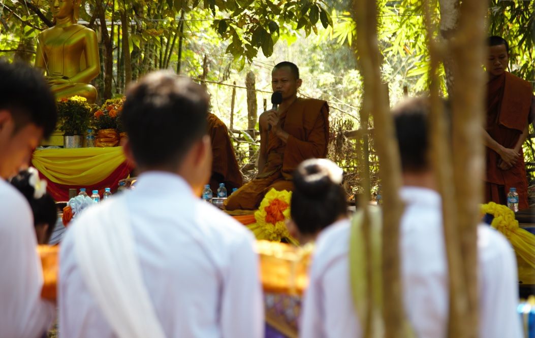 Accidently blessed by monk in small village at Vang Vieng , Laos (17 Pictures) 