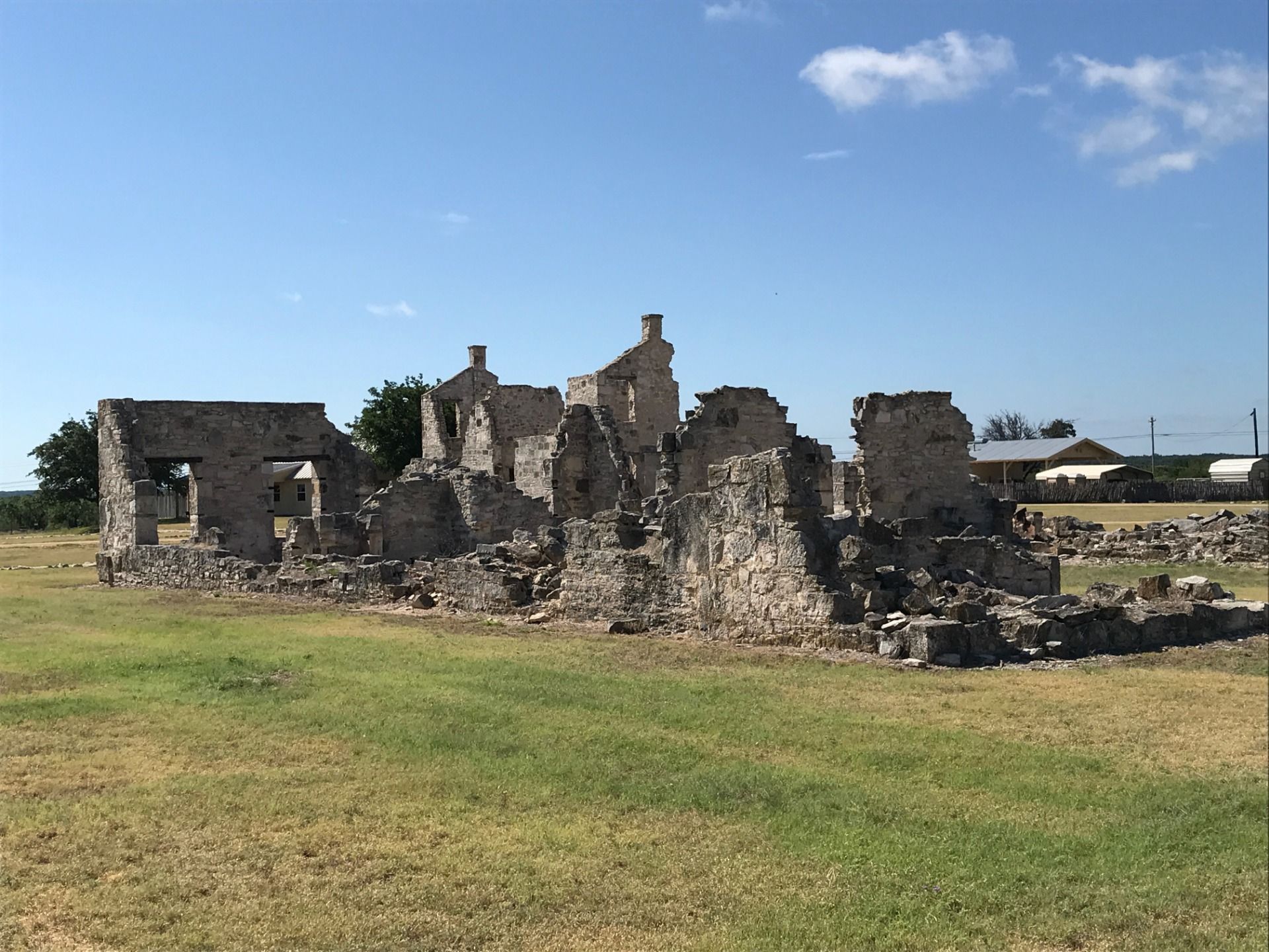 Stone ruins at Fort McKavett