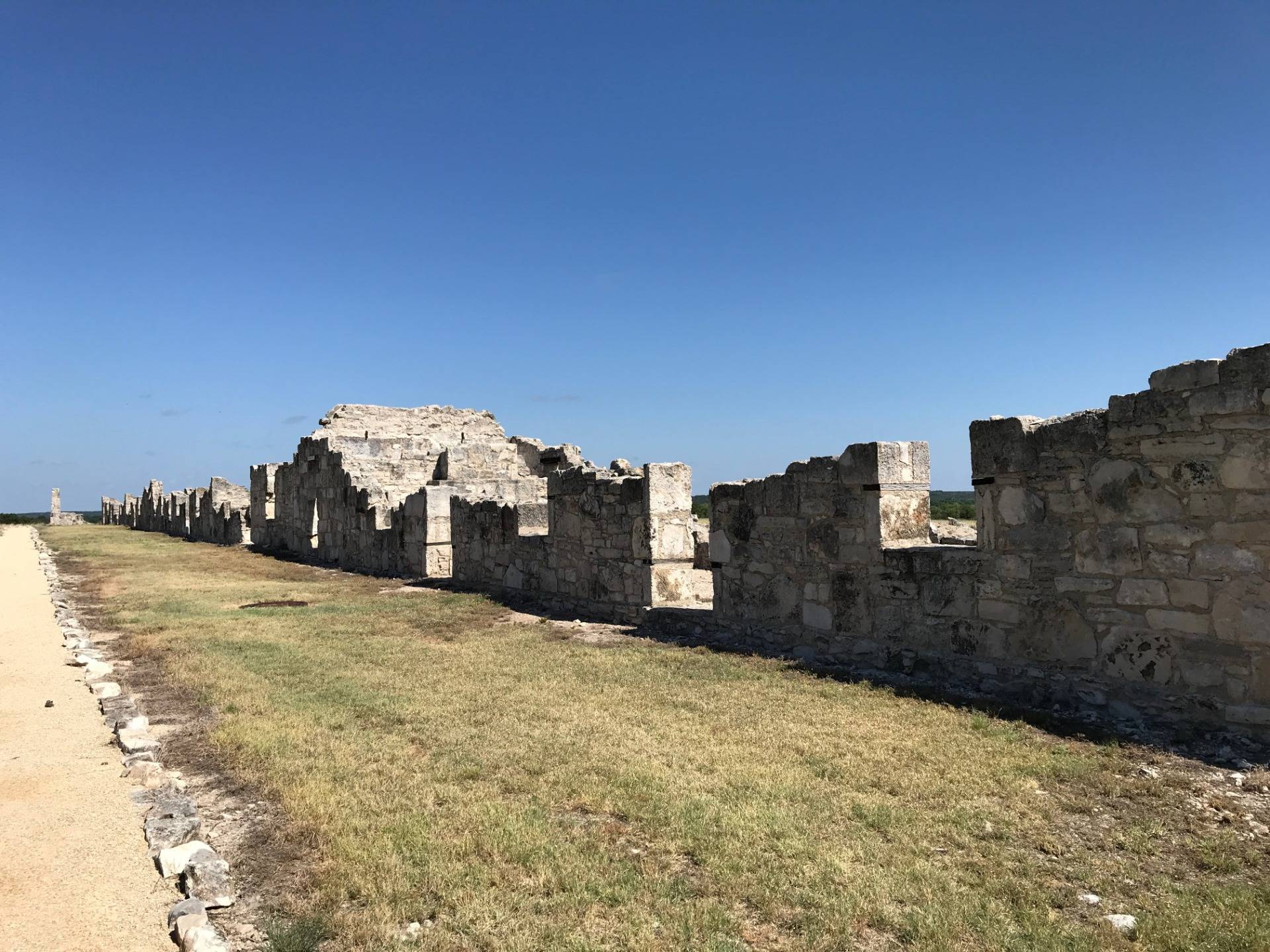 Ruins of more barracks at Fort McKavett