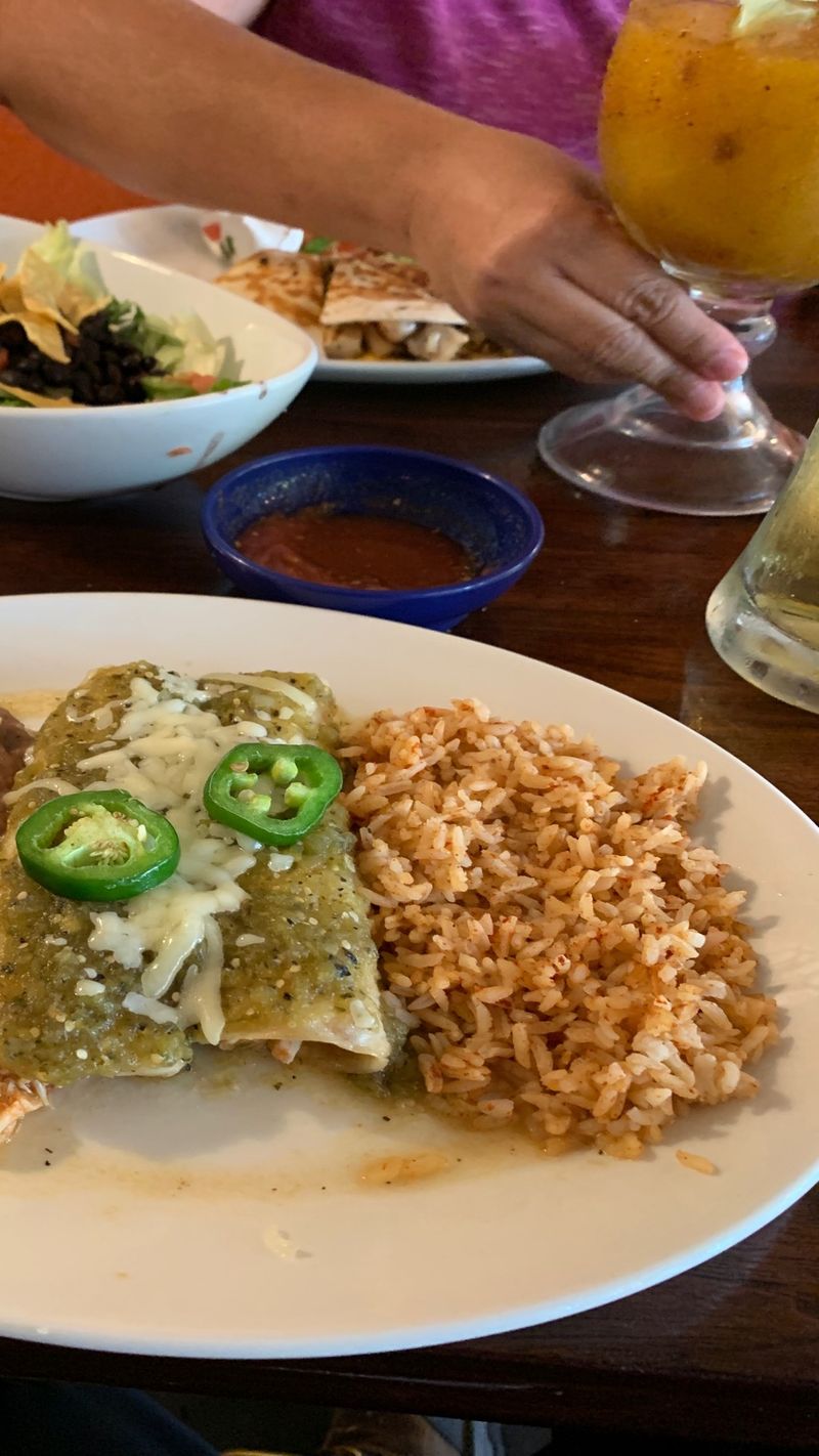 Carnitas enchiladas and chicken quesadillas 