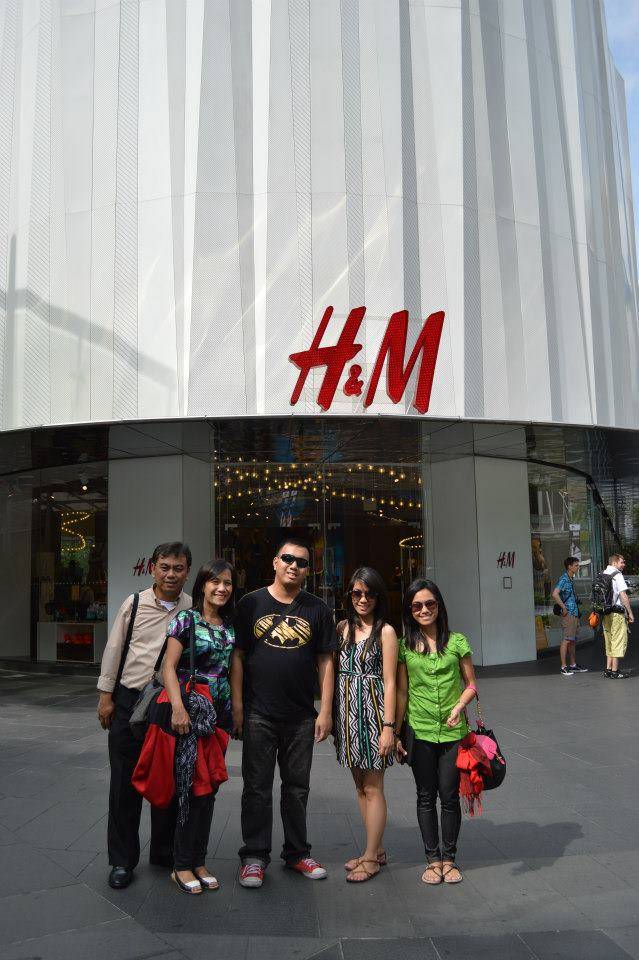 Outside of the H&M store in Singapore
