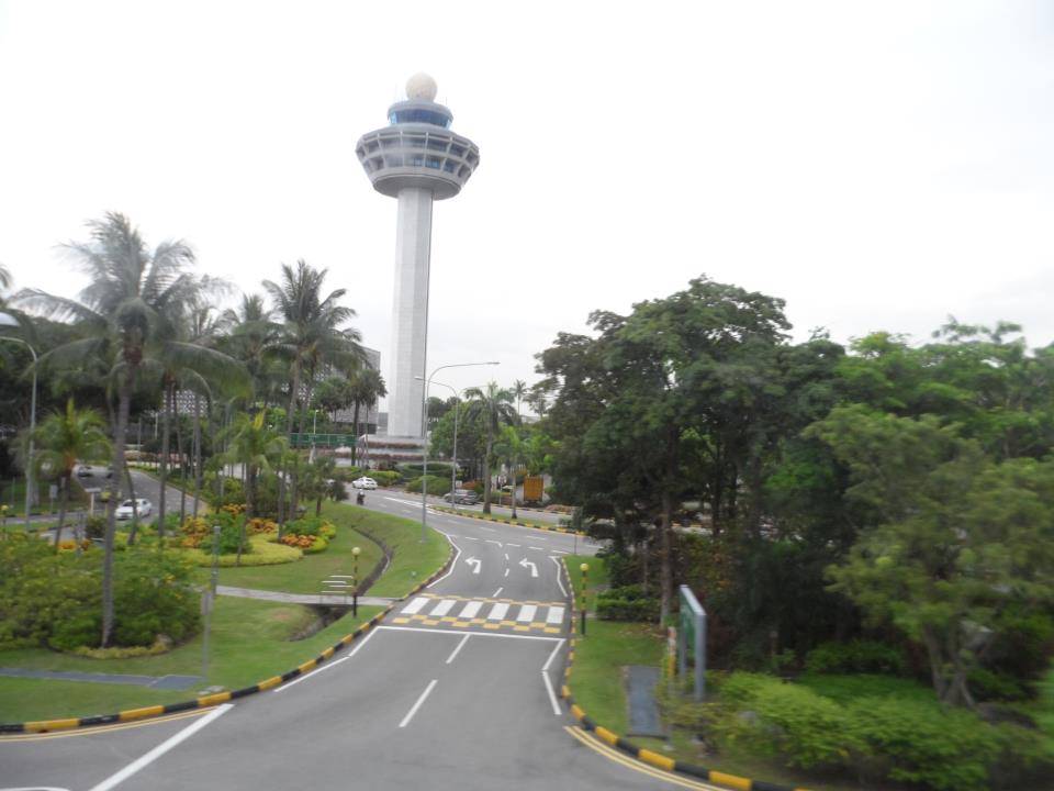 Approaching the Changi International Airport