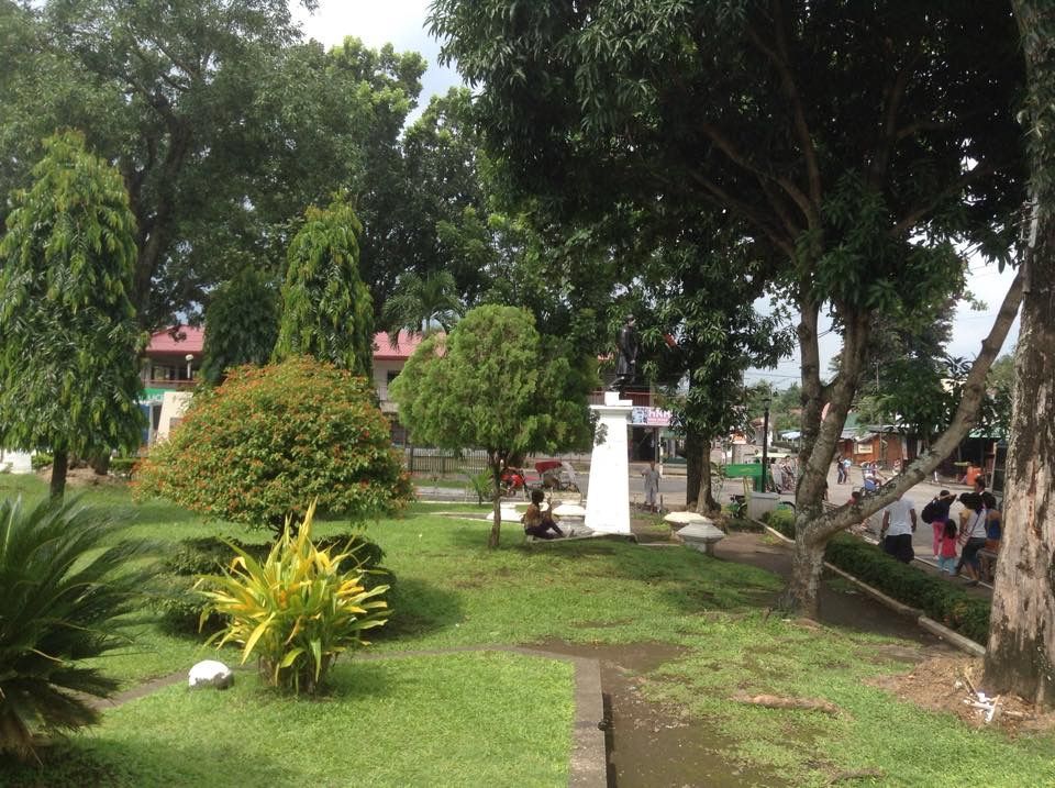 The beautiful public garden near the La Castellana municipal hall