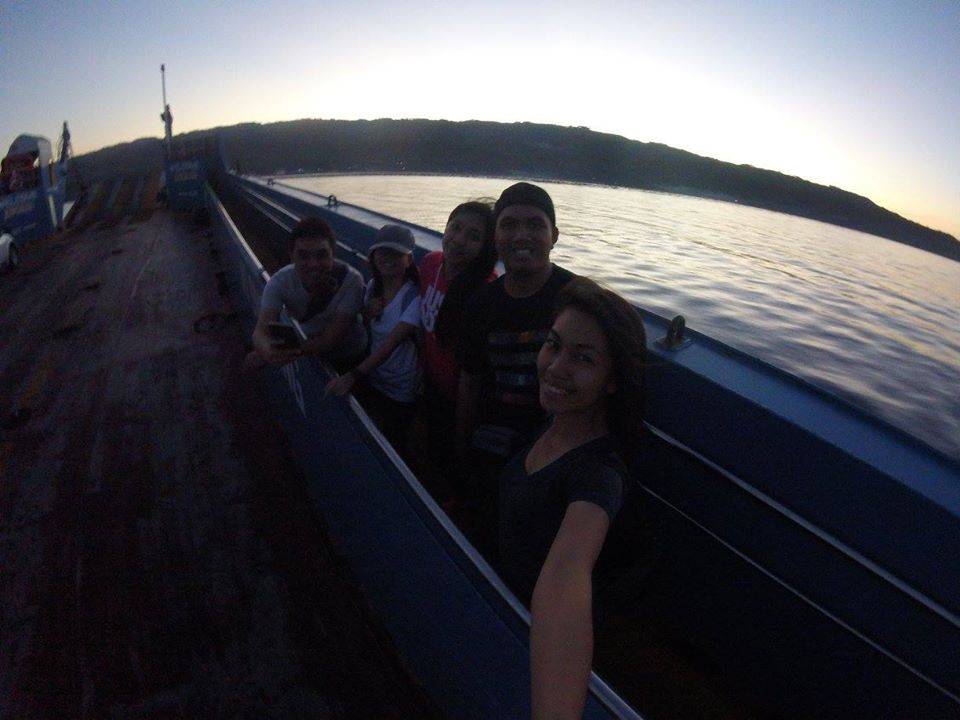 Riding the barge to Oslob